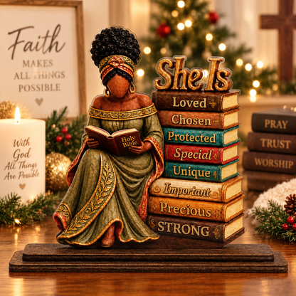 She Is Chosen Christian Plaque