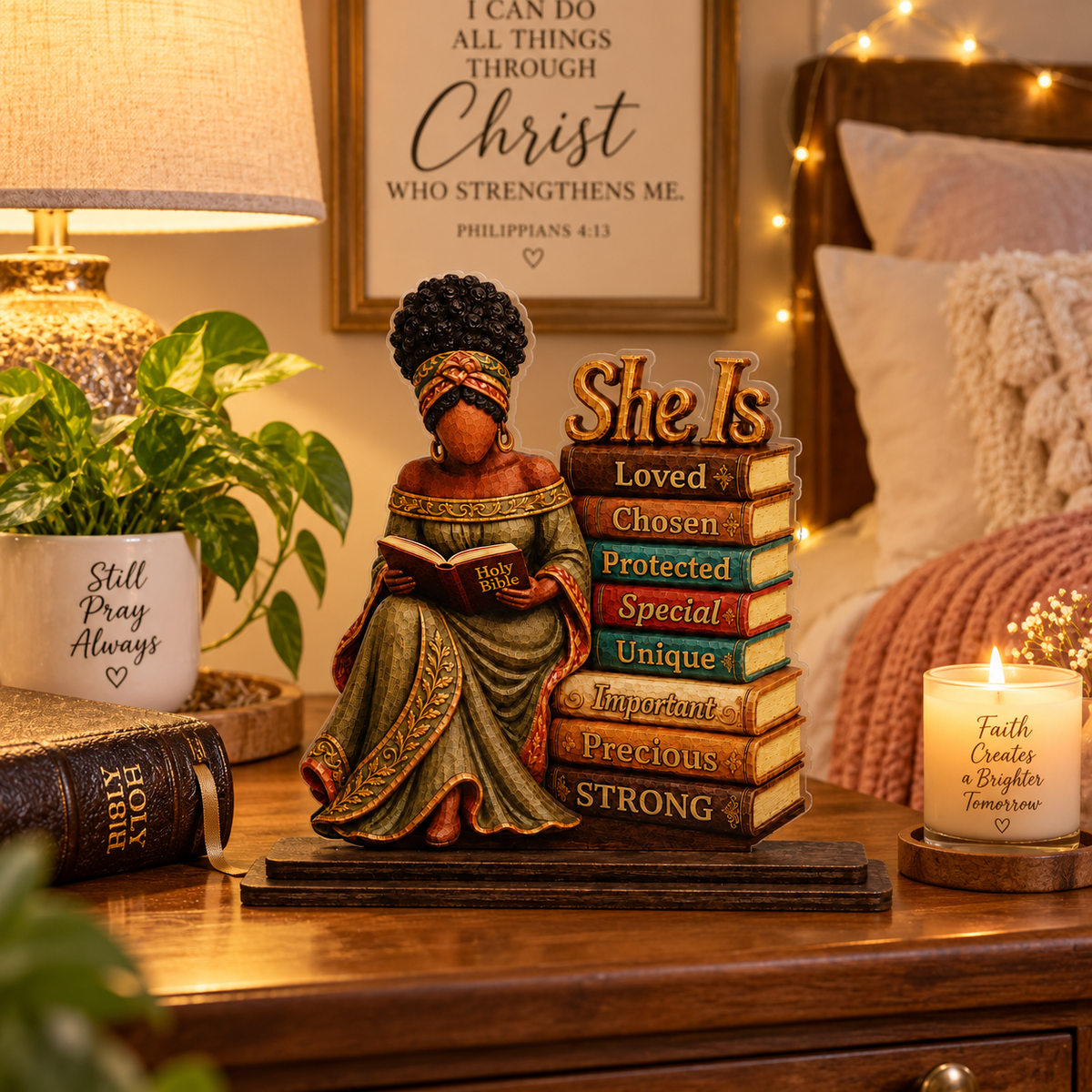 She Is Chosen Christian Plaque