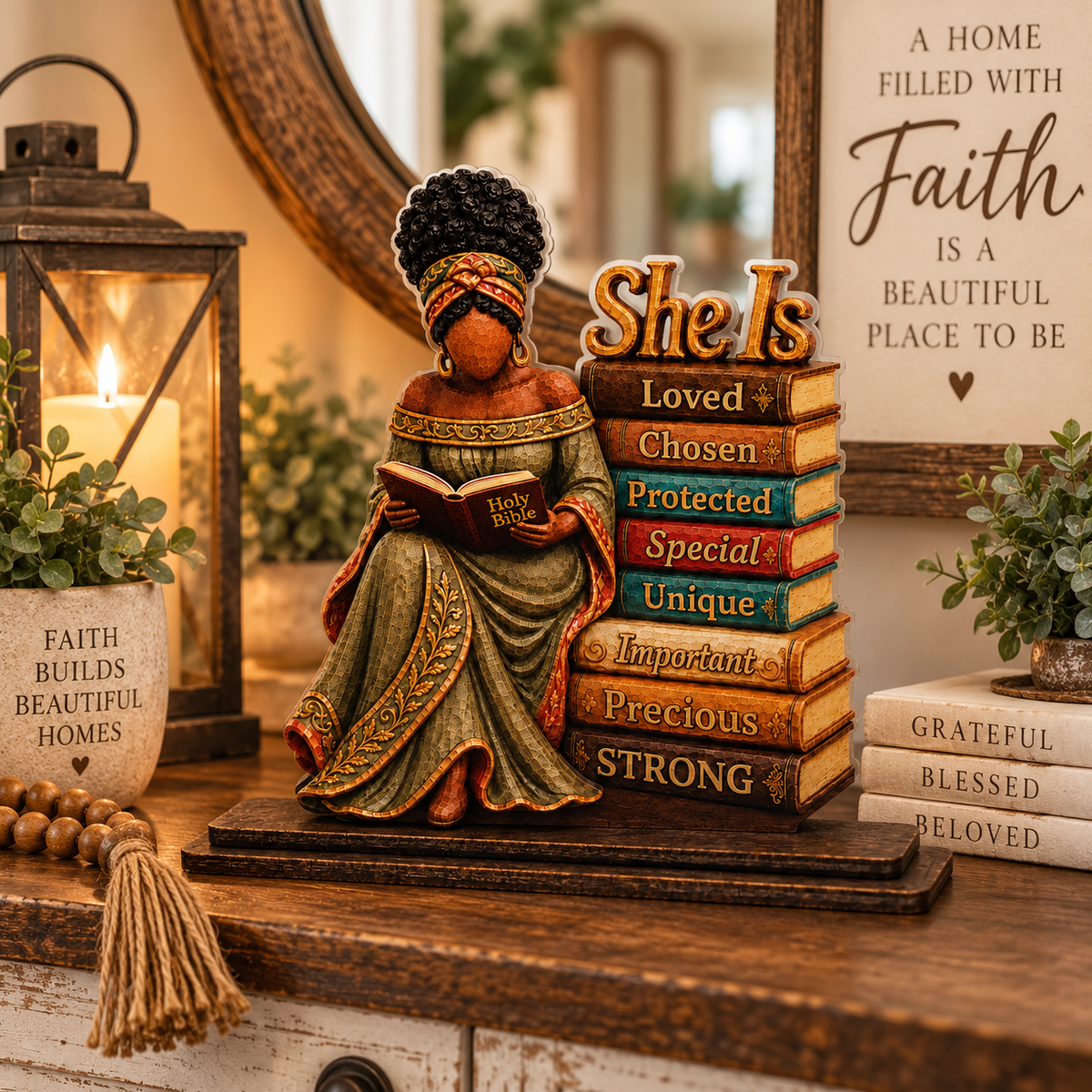 She Is Chosen Christian Plaque
