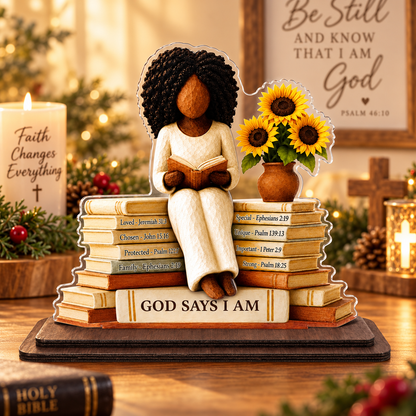 Faith & Sunflowers Christian Plaque