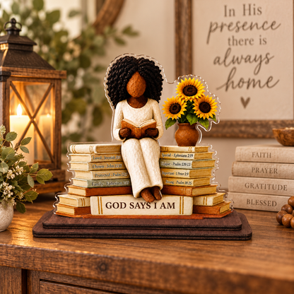 Faith & Sunflowers Christian Plaque