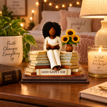 Faith & Sunflowers Christian Plaque