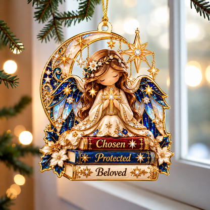 Christian Guardian Angel Christmas Ornament – Chosen, Protected & Beloved