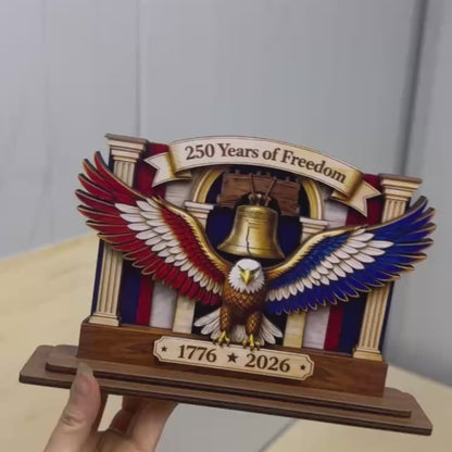 Freedom And Blessing - Wooden Plaque