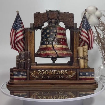 250 Years Of Freedom - Wooden Block