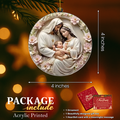 Holy Family Acrylic Ornament