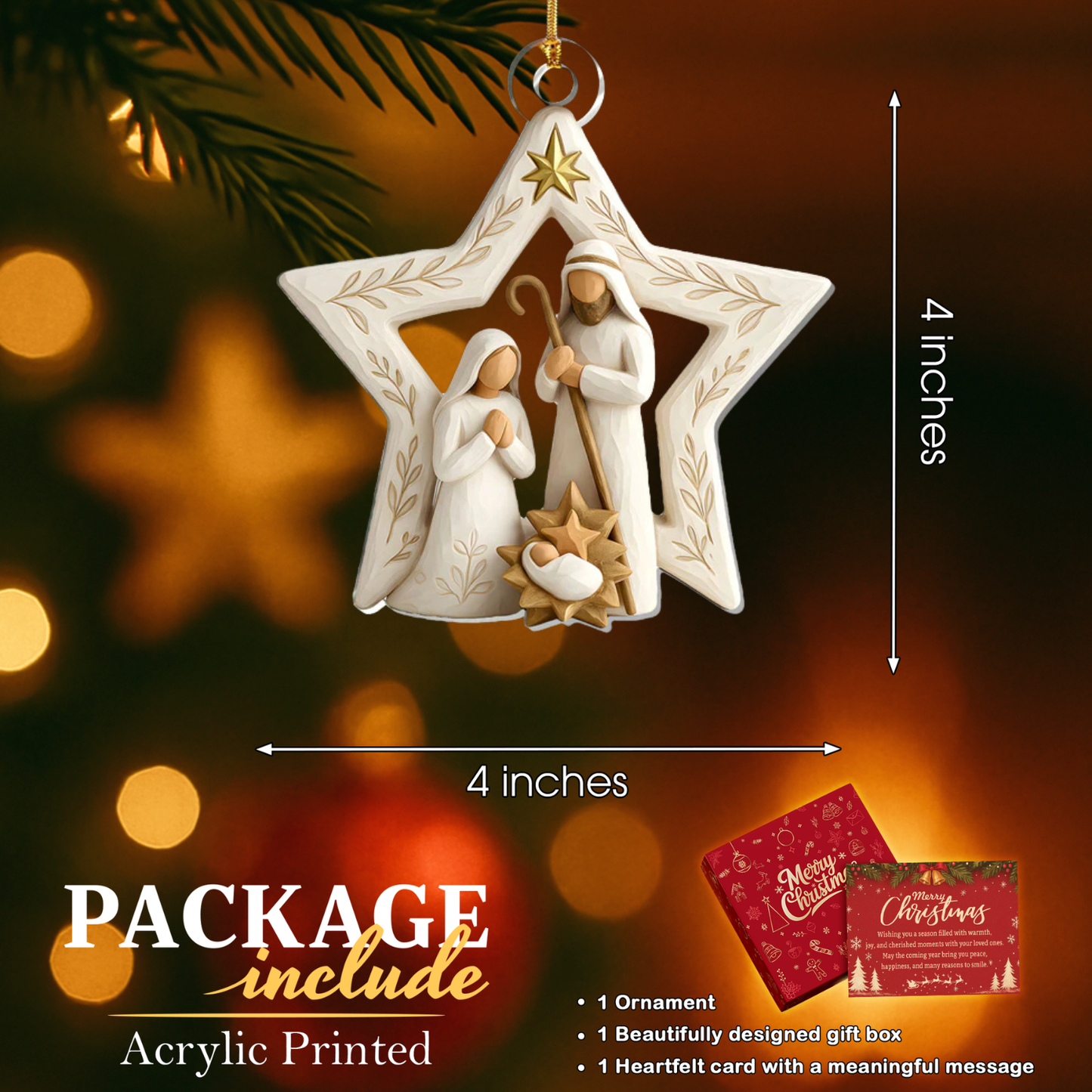 Holy Night Star Ornament