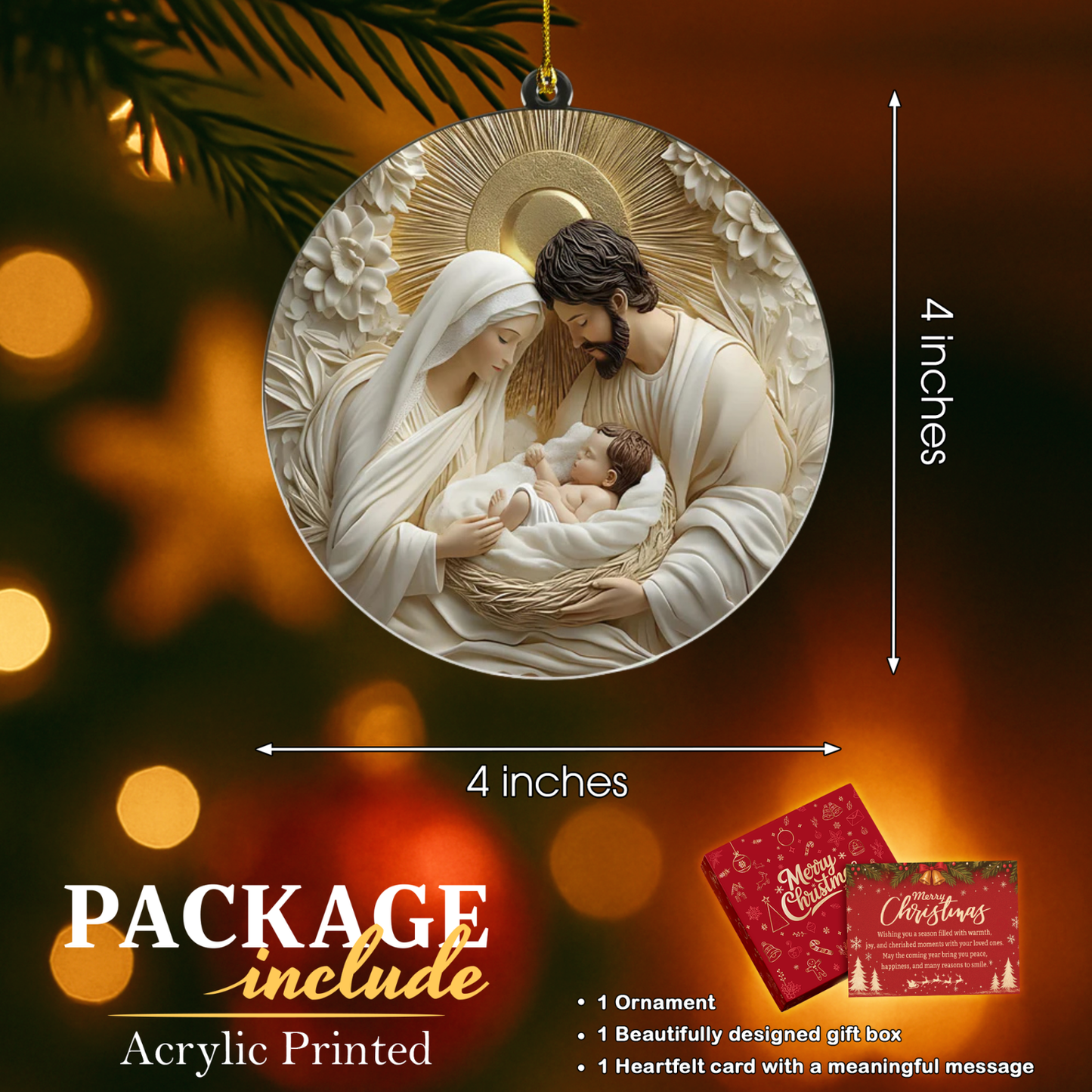 Holy Scene 3D Acrylic Keepsake