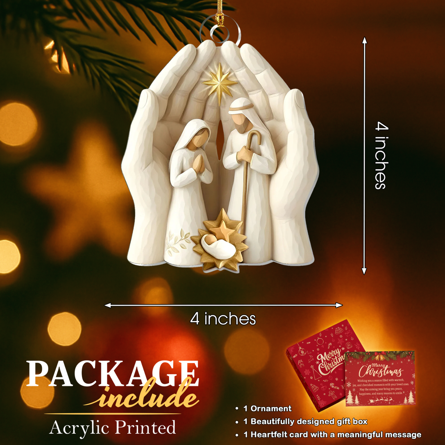Nativity of Faith Ornament