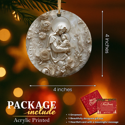 Sacred Family Faith Ornament