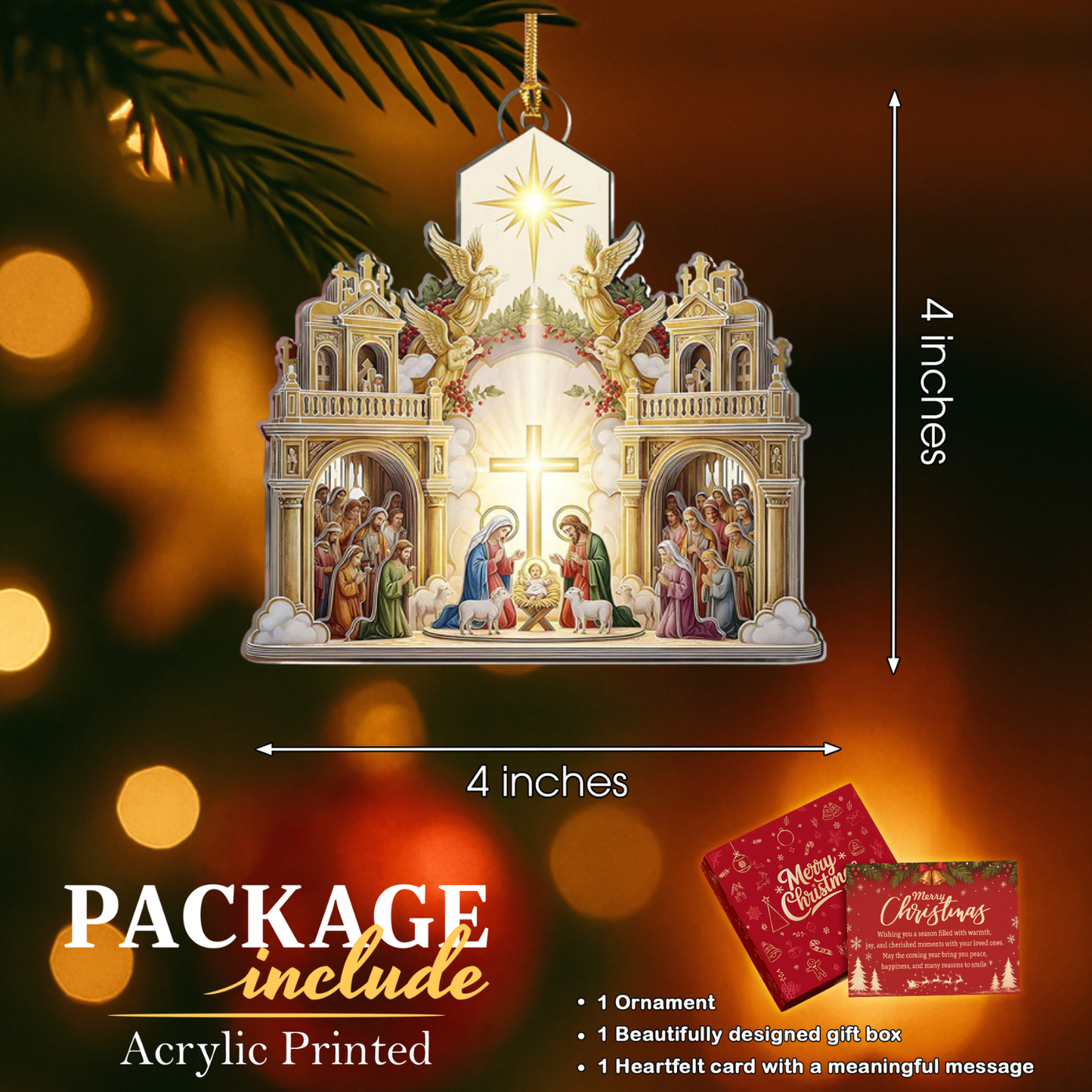 Jesus Nativity Scene Ornament