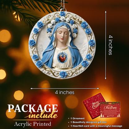 Heart of Mary Ornament