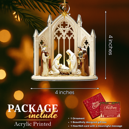 The Protector’s Nativity Ornament