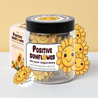 Positive Sunflower Jar