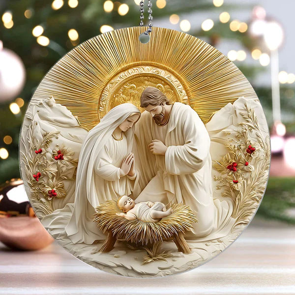 Sacred Nativity Keepsake Ornament
